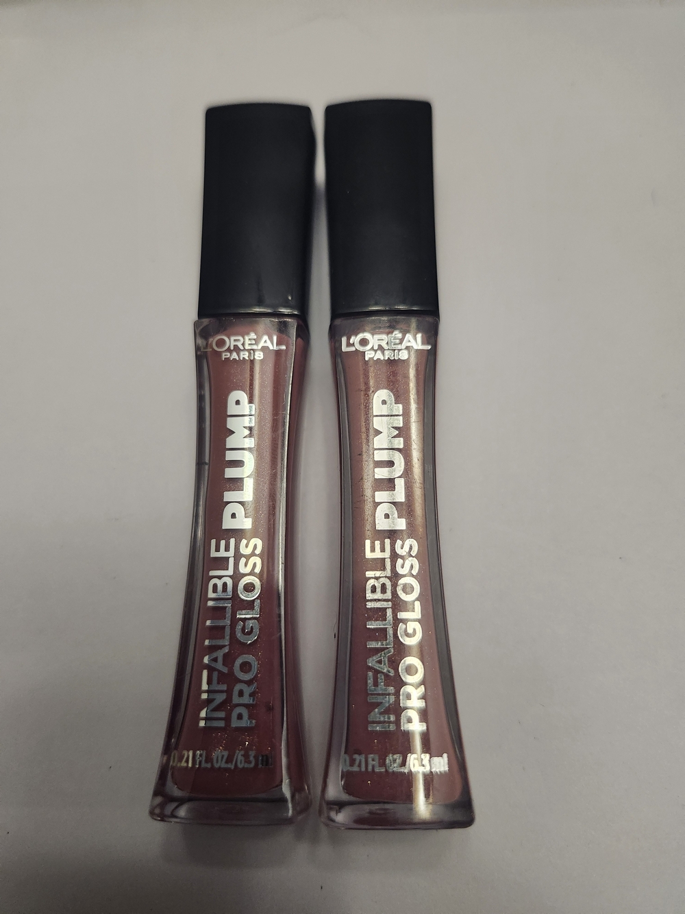 L'Oreal Pro Gloss Plump Lip Gloss - Mauve Glow Duo New Set Of 2